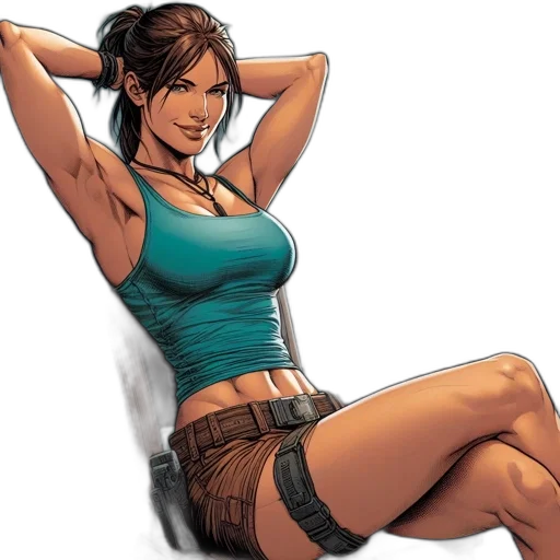 comic book art, concept art, cartoon, earth tones transparent PNG cut-out