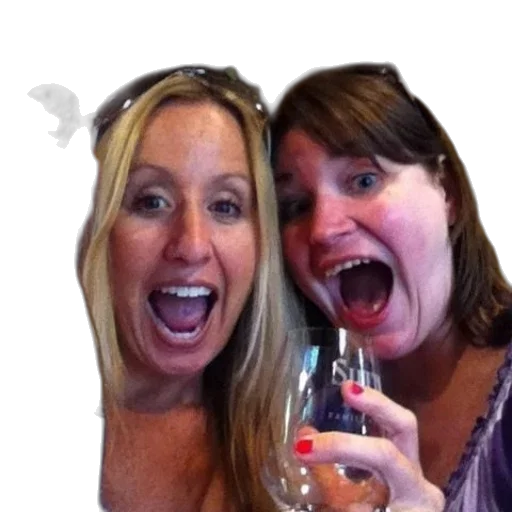 bottle, staff, two, women transparent PNG cut-out