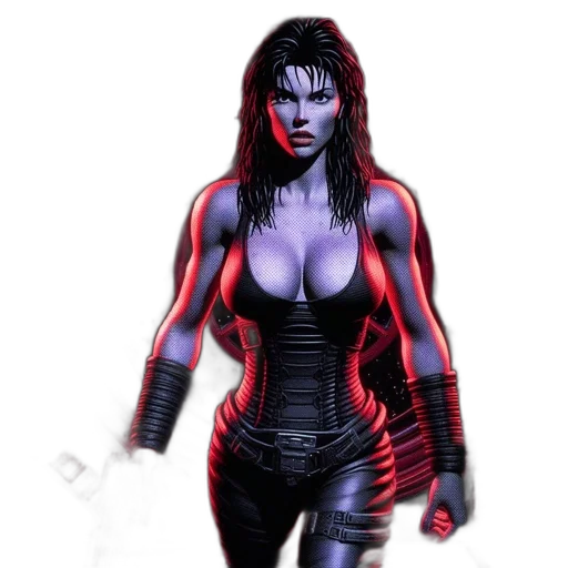 comic book art, concept art, fantasy art, 3d render transparent PNG cut-out
