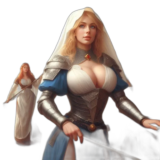 dress, sword, weapon, staff transparent PNG cut-out