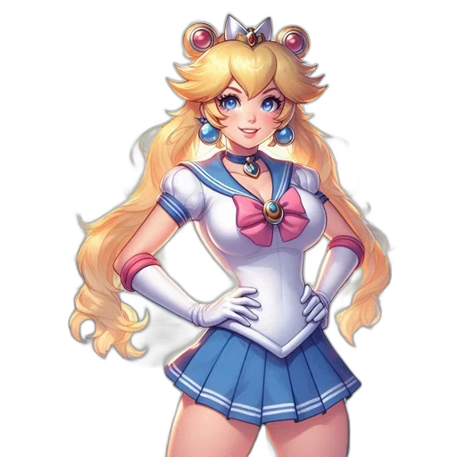 dress, staff, crown, pixel art transparent PNG cut-out