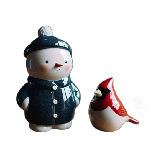 staff, 3d render, concept art, snowman transparent PNG cut-out