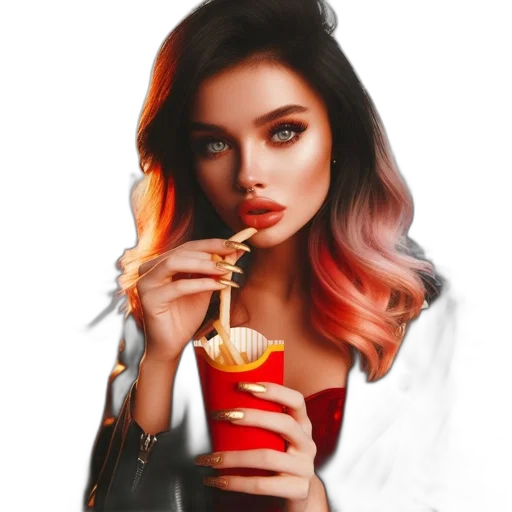 jewelry, food, face, hair transparent PNG cut-out