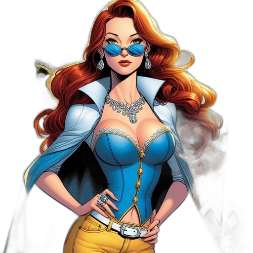 comic book art, concept art, cartoon, fantasy art transparent PNG cut-out