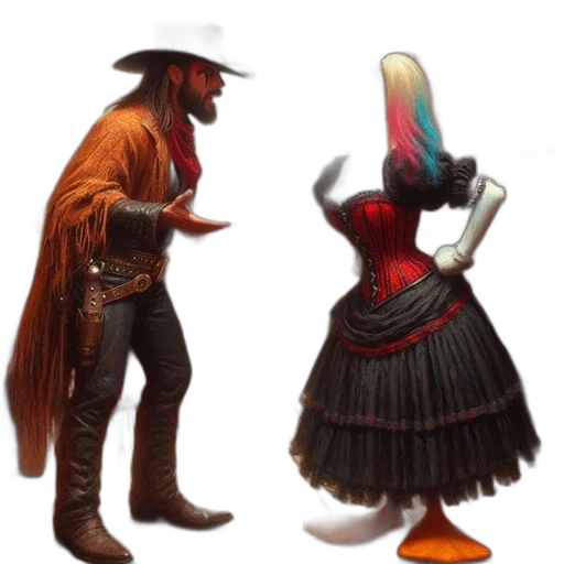 hat, staff, weapon, dress transparent PNG cut-out
