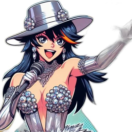 hat, anime, cartoon, fantasy art transparent PNG cut-out