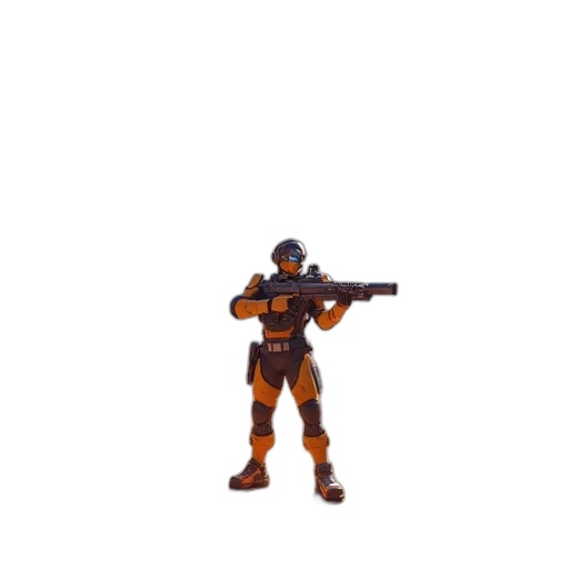 robot, weapon, staff, animal transparent PNG cut-out
