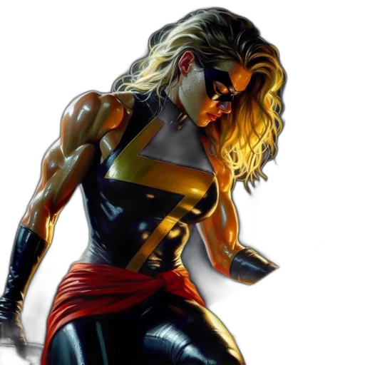 comic book art, concept art, muscular, woman transparent PNG cut-out