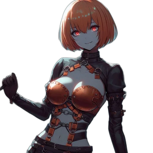 robot, dress, jacket, weapon transparent PNG cut-out