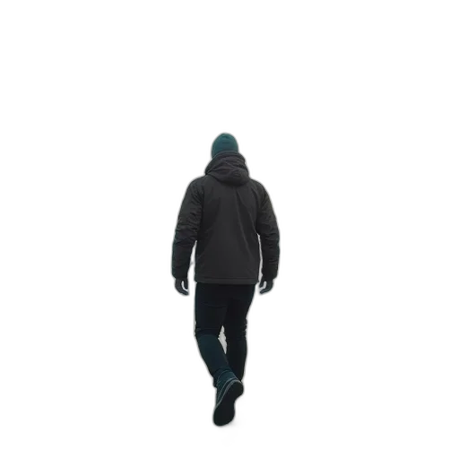 jacket, staff, hat, umbrella transparent PNG cut-out