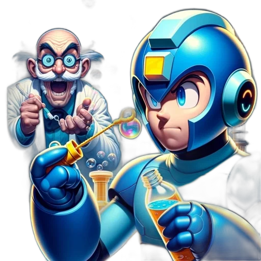robot, comic book art, concept art, cartoon transparent PNG cut-out