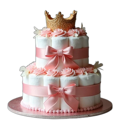 crown, food, 3d render, photorealistic transparent PNG cut-out