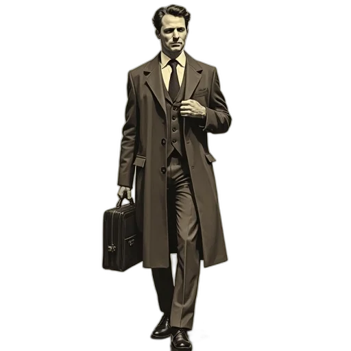 jacket, staff, concept art, cartoon transparent PNG cut-out