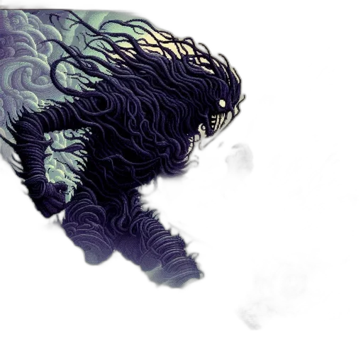 creature, dragon, animal, hair transparent PNG cut-out