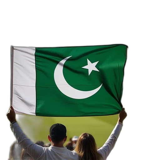 green, fans, hold, pakistan transparent PNG cut-out