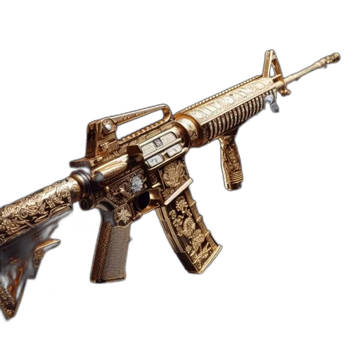 weapon, 3d render, concept art, photorealistic transparent PNG cut-out