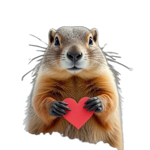 animal, happy, groundhog, day transparent PNG cut-out