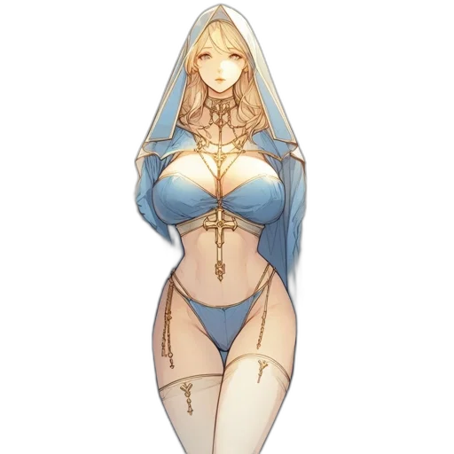 dress, staff, robot, jewelry transparent PNG cut-out