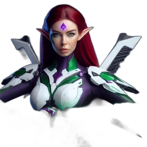 robot, weapon, staff, face transparent PNG cut-out