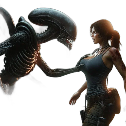 concept art, 3d render, fantasy art, outer space transparent PNG cut-out