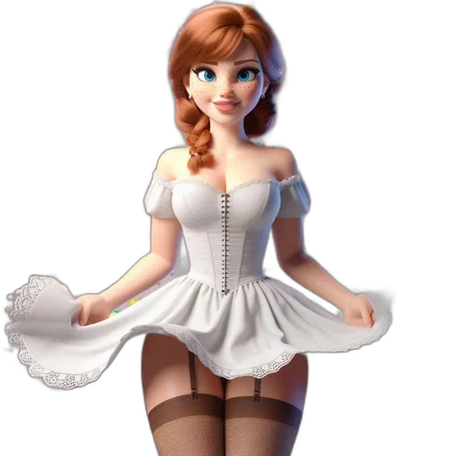 dress, staff, 3d render, concept art transparent PNG cut-out