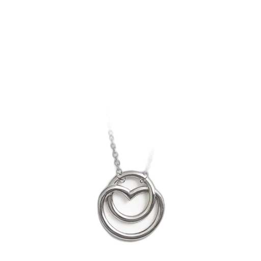 jewelry, silver, necklace, double transparent PNG cut-out