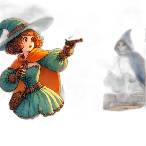 concept art, fantasy art, watercolor, pixel art transparent PNG cut-out