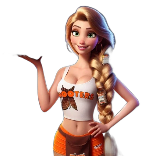 staff, dress, animal, fantasy art transparent PNG cut-out