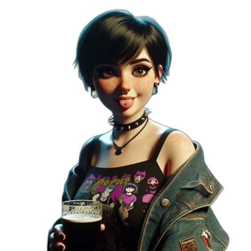 jacket, face, dress, staff transparent PNG cut-out