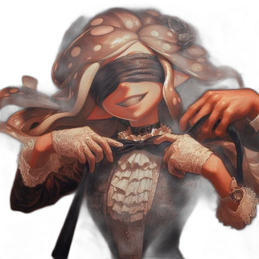 crown, mask, creature, weapon transparent PNG cut-out