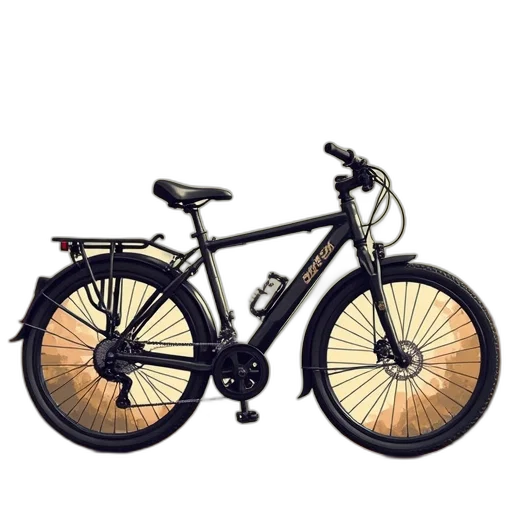 3d render, photorealistic, bike, vector transparent PNG cut-out