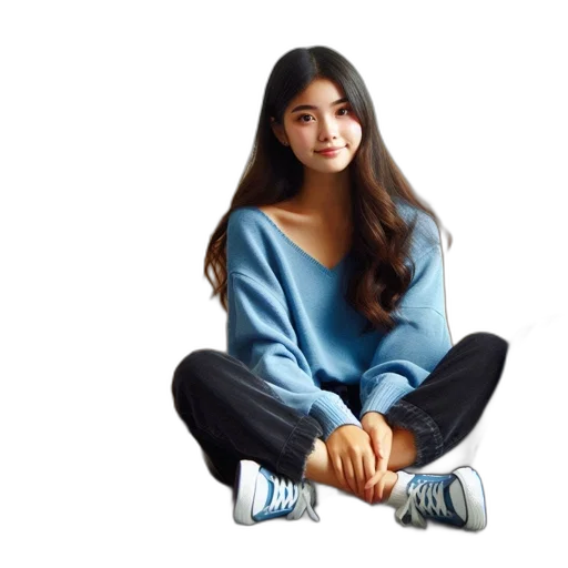 jacket, shoes, dress, face transparent PNG cut-out