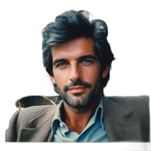 jacket, face, hair, staff transparent PNG cut-out