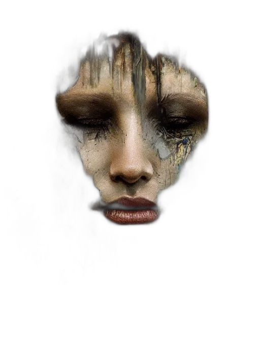face, mask, robot, creature transparent PNG cut-out