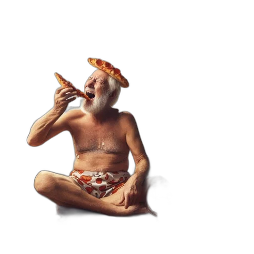 food, umbrella, animal, 3d render transparent PNG cut-out