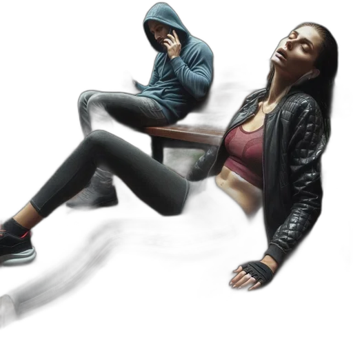 jacket, shoes, concept art, photorealistic transparent PNG cut-out