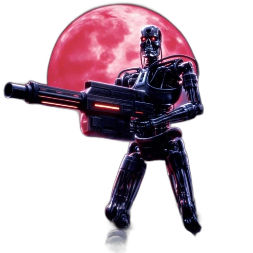 robot, weapon, staff, concept art transparent PNG cut-out