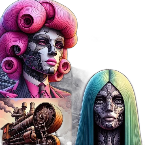 mask, face, concept art, comic book art transparent PNG cut-out