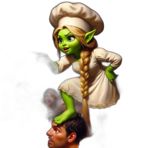 staff, food, face, concept art transparent PNG cut-out
