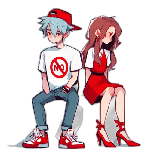 shoes, dress, hat, anime transparent PNG cut-out