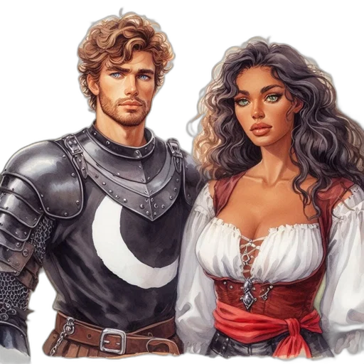fantasy art, comic book art, concept art, photorealistic transparent PNG cut-out