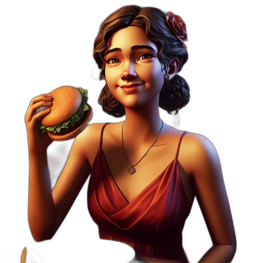 food, dress, staff, concept art transparent PNG cut-out