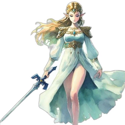 dress, sword, staff, weapon transparent PNG cut-out