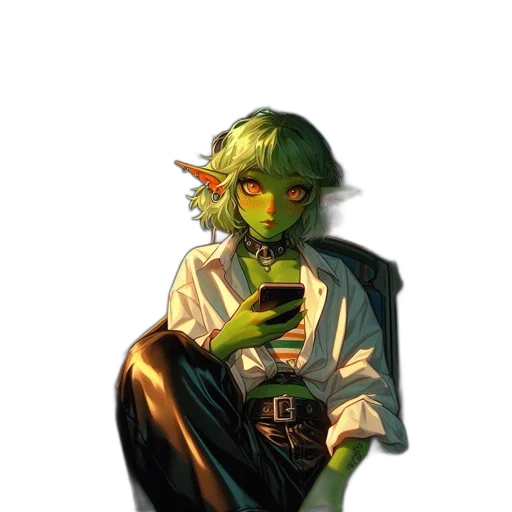 staff, mask, creature, jacket transparent PNG cut-out
