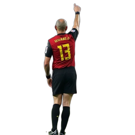 staff, referee, sent, off transparent PNG cut-out