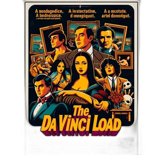 comic book art, film, poster, vinci transparent PNG cut-out