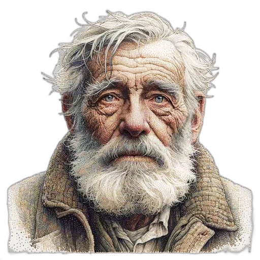 face, animal, jacket, photorealistic transparent PNG cut-out