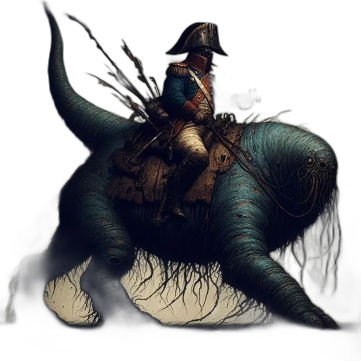 dragon, creature, hat, animal transparent PNG cut-out