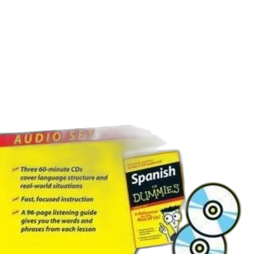 spanish, dummies, audio, set transparent PNG cut-out