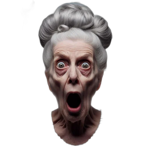 face, mask, creature, concept art transparent PNG cut-out